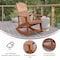 Flash Furniture White Poly Resin Adirondack Rocking Chairs, 2PK JJ-C14705-RED-2-GG - alternate 3